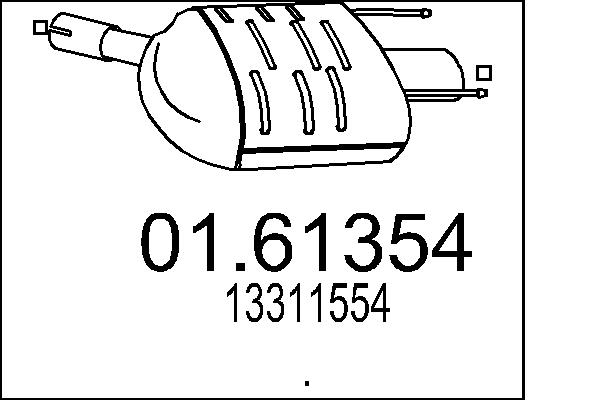 End Silencer - 01.61354 MTS