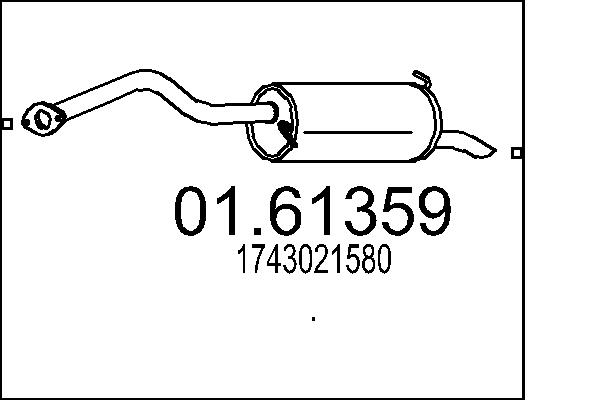 End Silencer - 01.61359 MTS