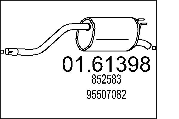 End Silencer - 01.61398 MTS