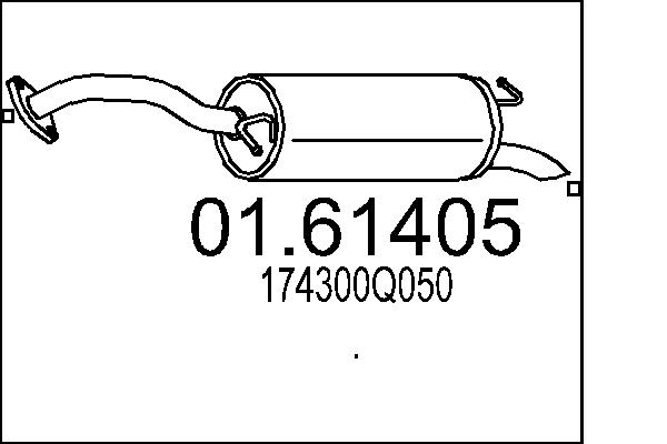 End Silencer - 01.61405 MTS
