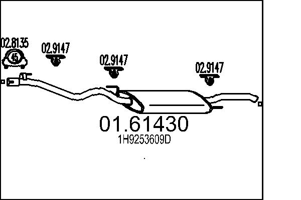 End Silencer - 01.61430 MTS