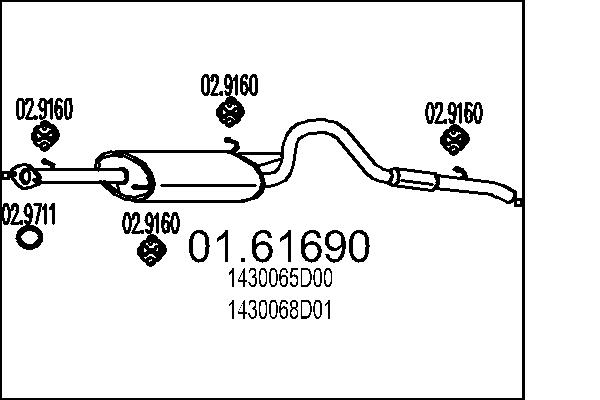 End Silencer - 01.61690 MTS