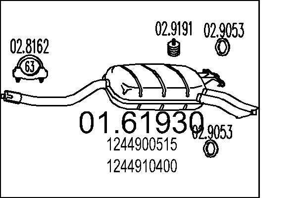 End Silencer - 01.61930 MTS