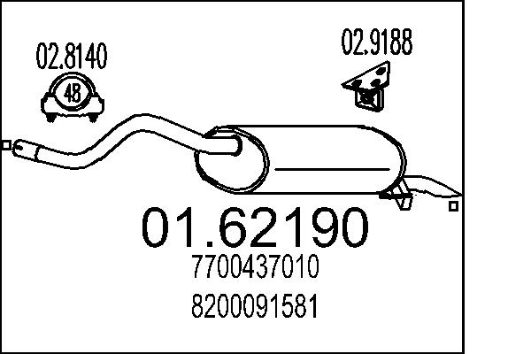 End Silencer - 01.62190 MTS