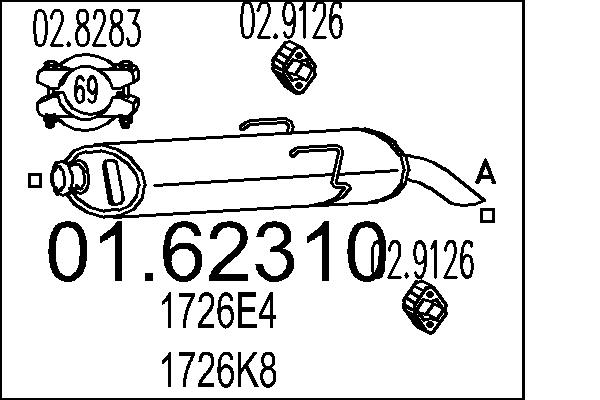 End Silencer - 01.62310 MTS