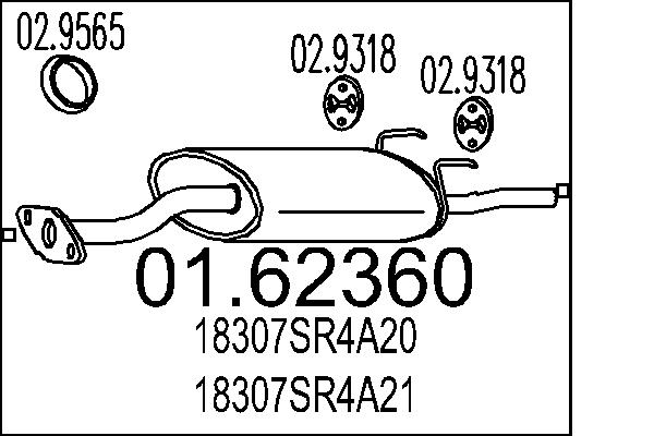 End Silencer - 01.62360 MTS