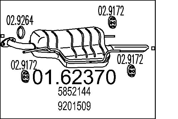 End Silencer - 01.62370 MTS