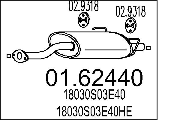 End Silencer - 01.62440 MTS