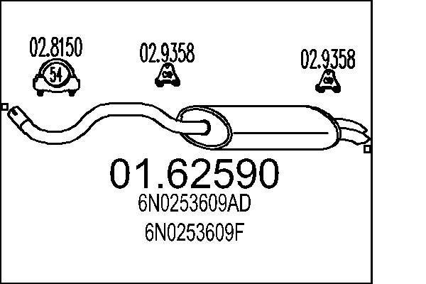 End Silencer - 01.62590 MTS