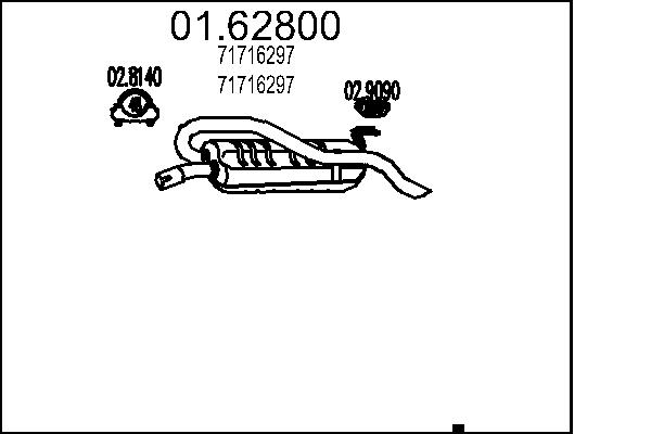 End Silencer - 01.62800 MTS
