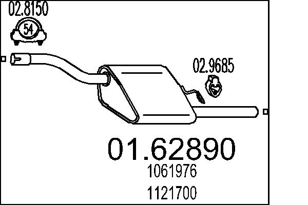 End Silencer - 01.62890 MTS