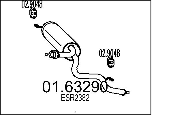 End Silencer - 01.63290 MTS