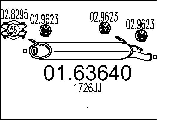 End Silencer - 01.63640 MTS