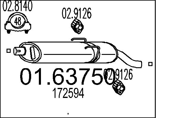 End Silencer - 01.63750 MTS