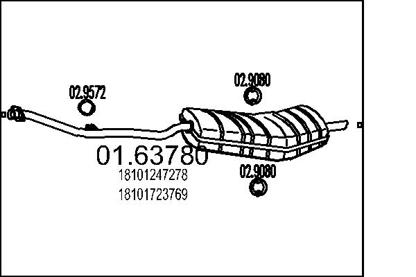 End Silencer - 01.63780 MTS