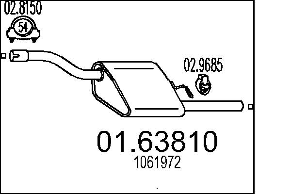 End Silencer - 01.63810 MTS