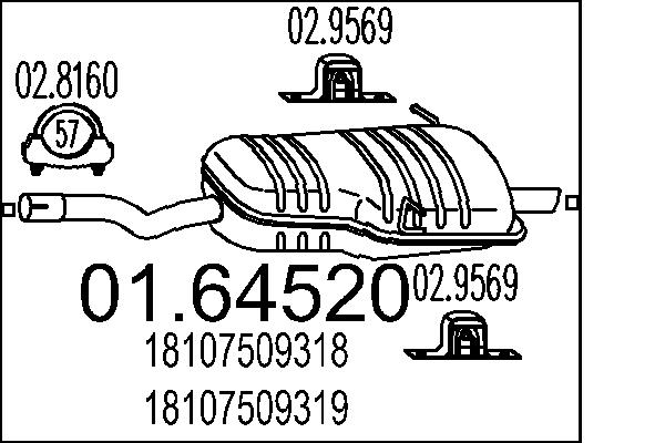 End Silencer - 01.64520 MTS