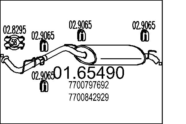 End Silencer - 01.65490 MTS