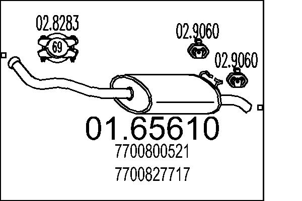 End Silencer - 01.65610 MTS