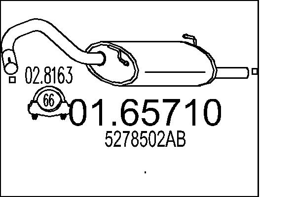 End Silencer - 01.65710 MTS