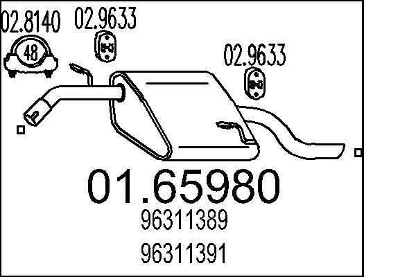 End Silencer - 01.65980 MTS