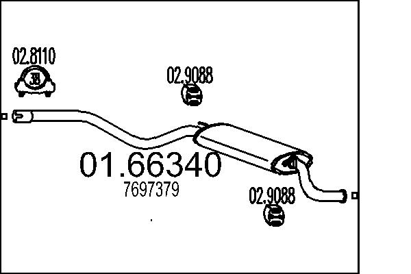 End Silencer - 01.66340 MTS