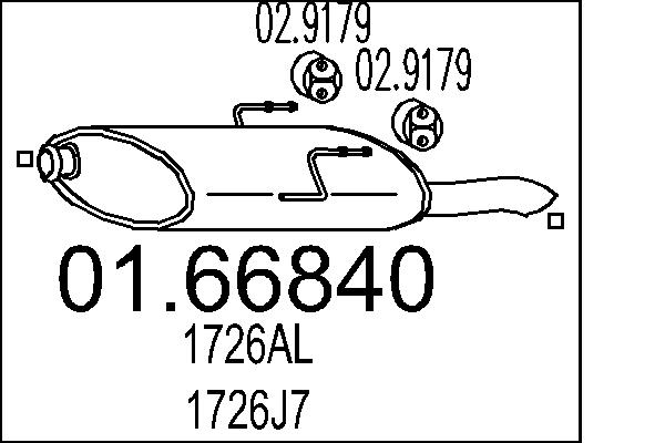 End Silencer - 01.66840 MTS