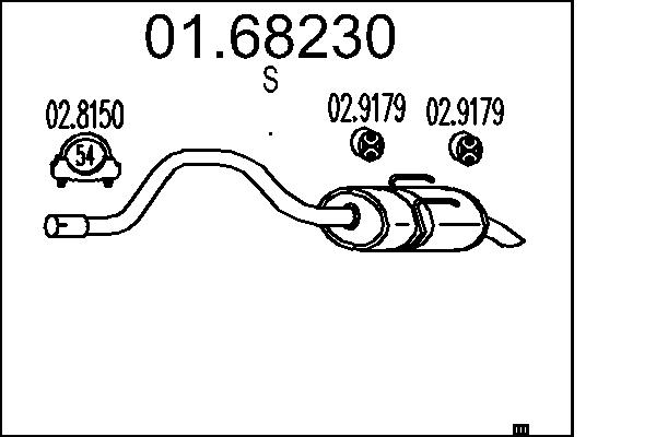End Silencer - 01.68230 MTS