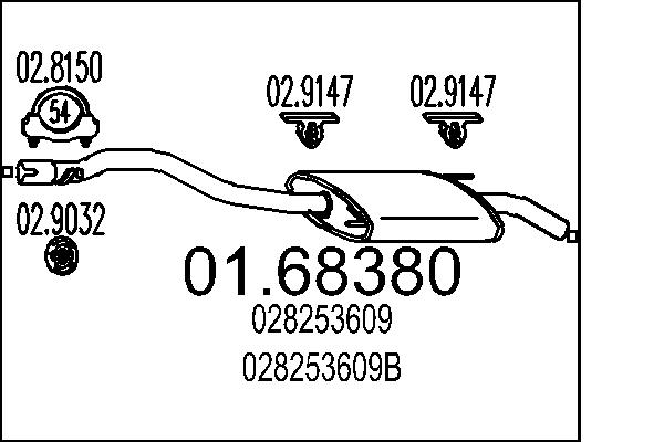 End Silencer - 01.68380 MTS