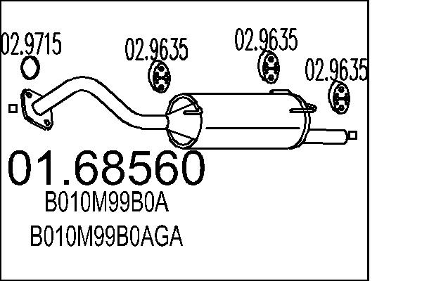 End Silencer - 01.68560 MTS