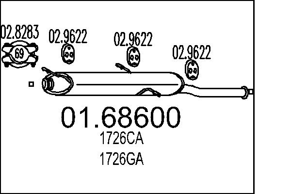 End Silencer - 01.68600 MTS