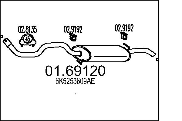 End Silencer - 01.69120 MTS
