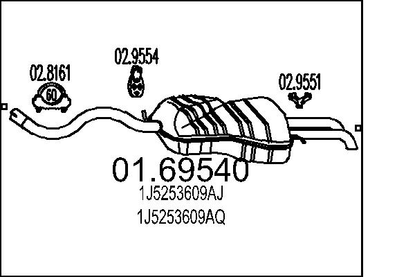 End Silencer - 01.69540 MTS