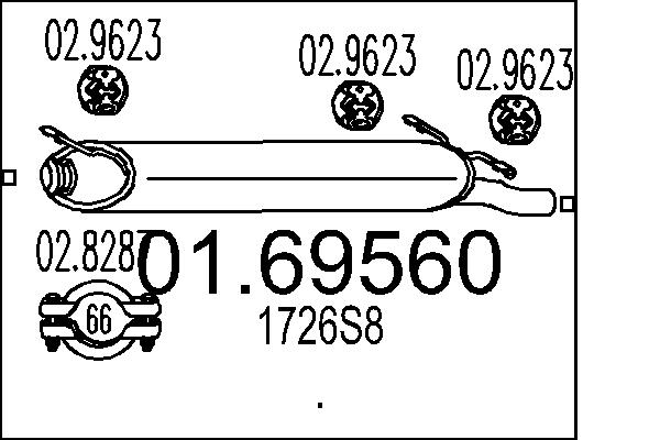 End Silencer - 01.69560 MTS