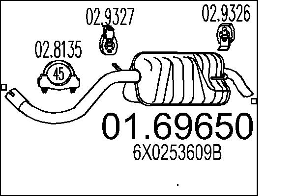 End Silencer - 01.69650 MTS