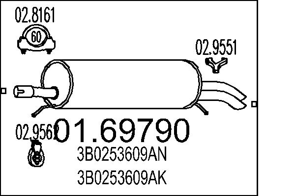 End Silencer - 01.69790 MTS