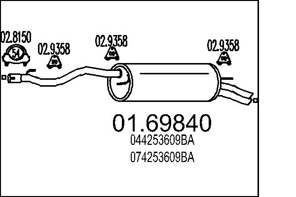 End Silencer - 01.69840 MTS