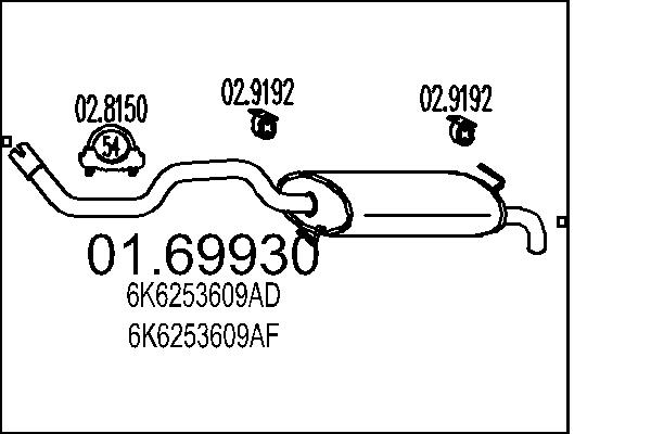 End Silencer - 01.69930 MTS