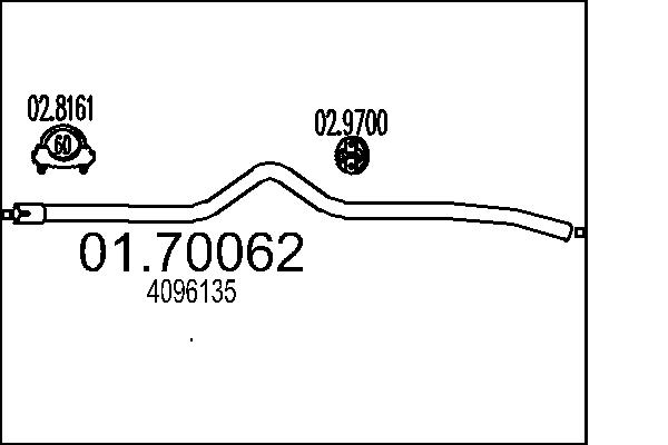 išleidimo kolektorius - 01.70062 MTS