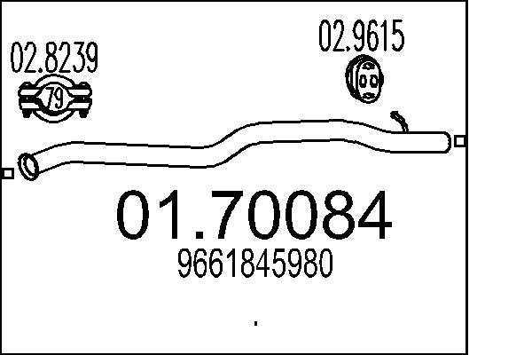 Exhaust Pipe - 01.70084 MTS