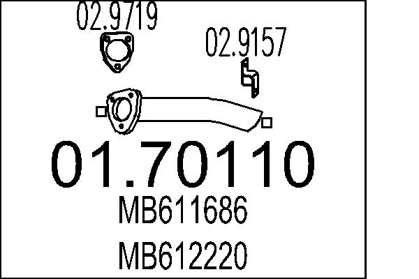 Exhaust Pipe - 01.70110 MTS