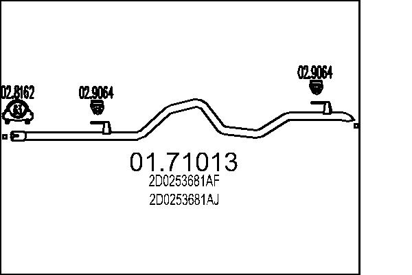 Exhaust Pipe - 01.71013 MTS