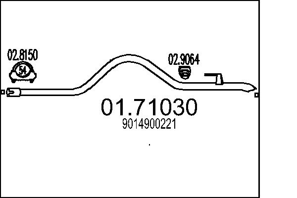 Exhaust Pipe - 01.71030 MTS