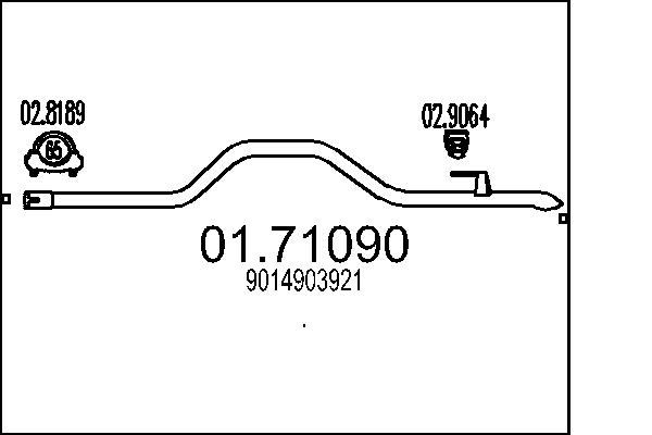 Exhaust Pipe - 01.71090 MTS