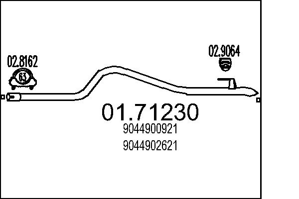 Exhaust Pipe - 01.71230 MTS