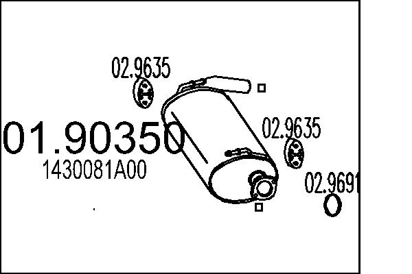 End Silencer - 01.90350 MTS