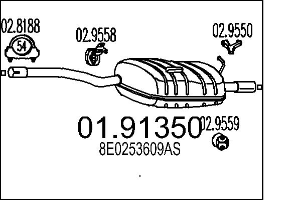 End Silencer - 01.91350 MTS