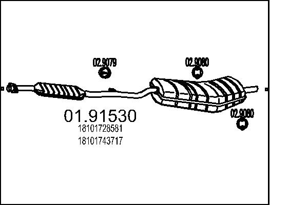 End Silencer - 01.91530 MTS
