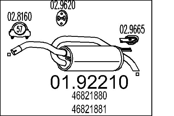 End Silencer - 01.92210 MTS