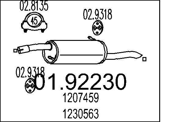 End Silencer - 01.92230 MTS